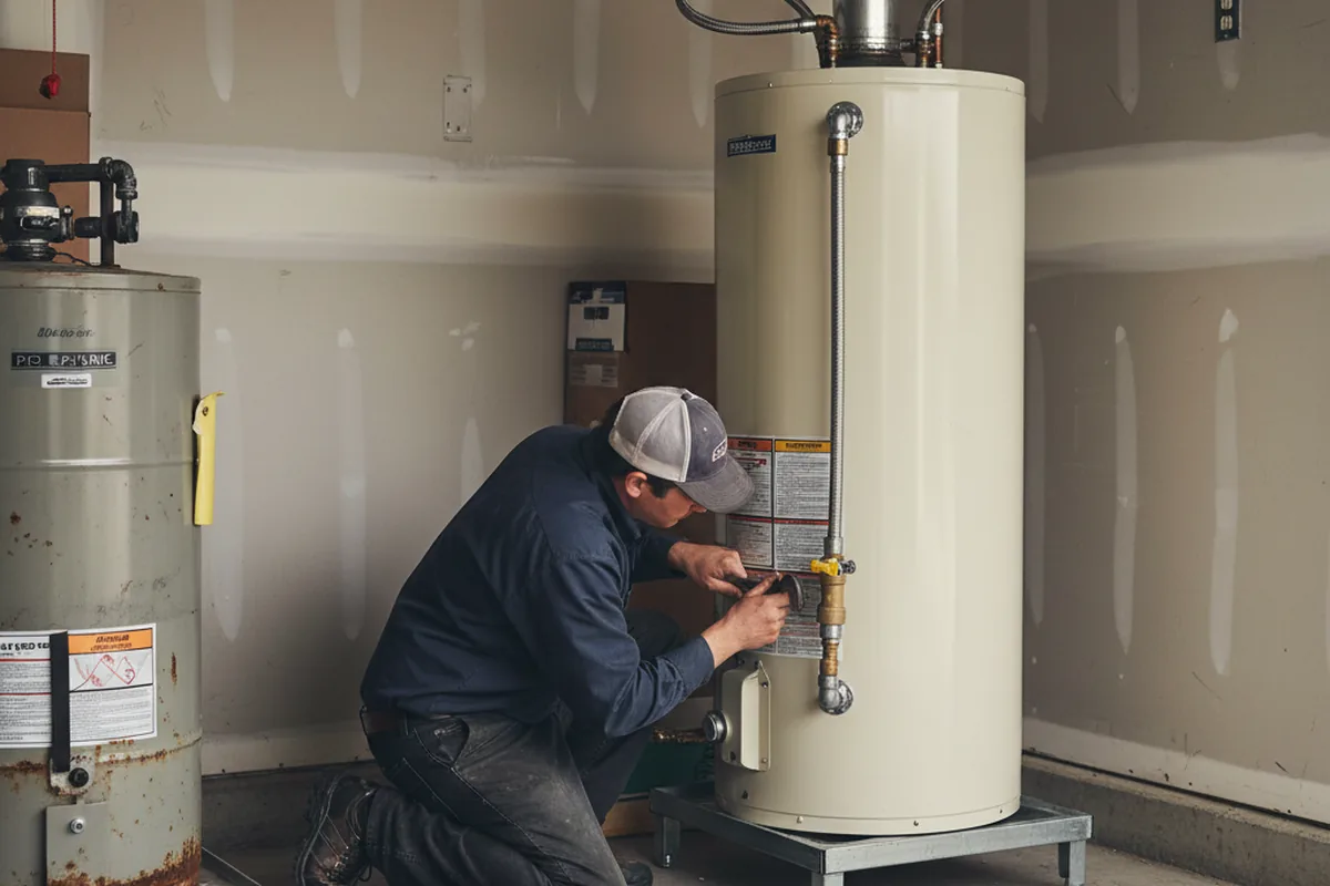 Water heater and shutoff valve replacement in Markleysburg