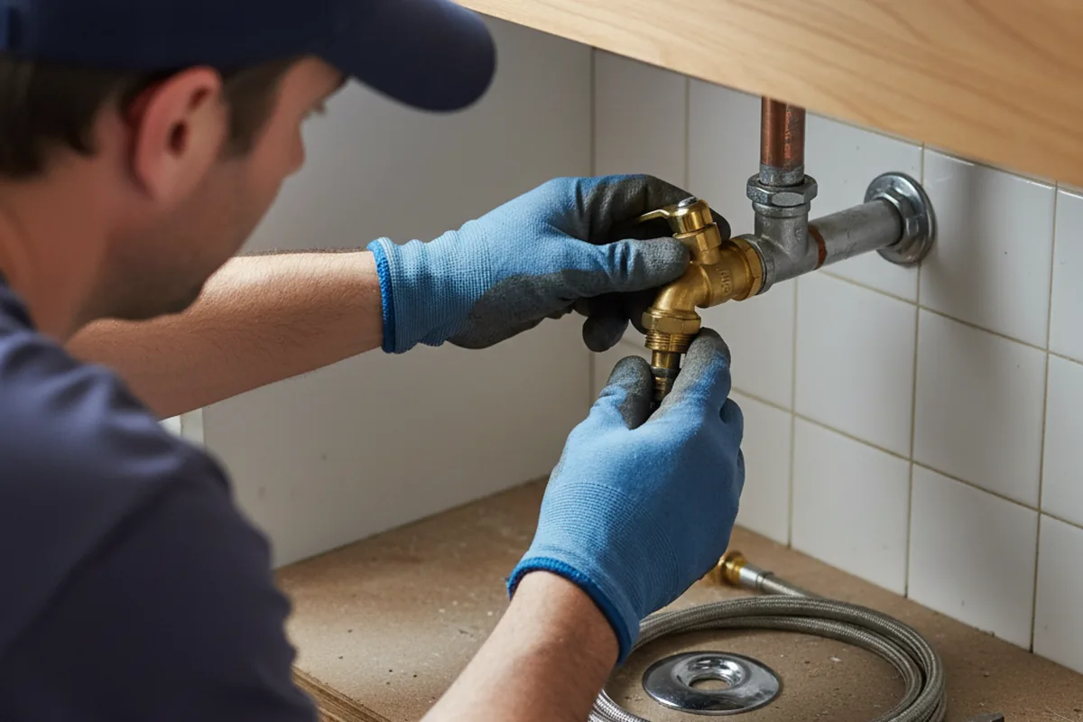 Shutoff valve and fitting work during Emergency Plumbing in Markleysburg